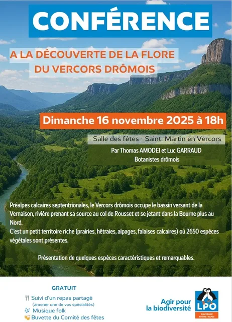 Conférence - La flore du Vercors dromois