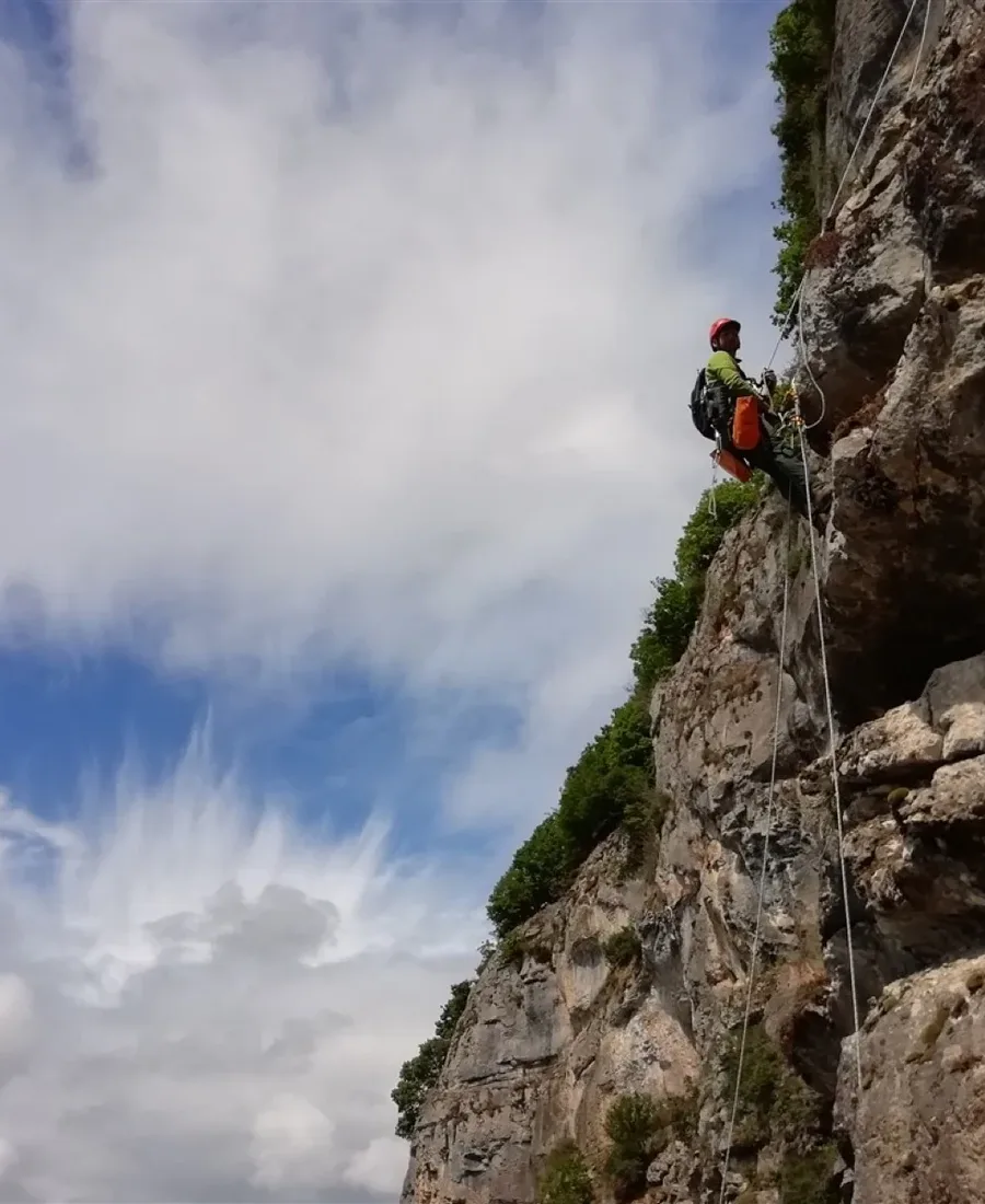 Inventaire floristique en falaise - Sillingy